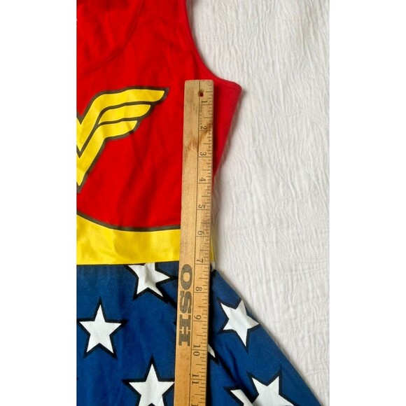 DC Comics Wonder Woman Sleeveless Dress w/ Removable Cape Halloween -Sz Small - Picture 14 of 15